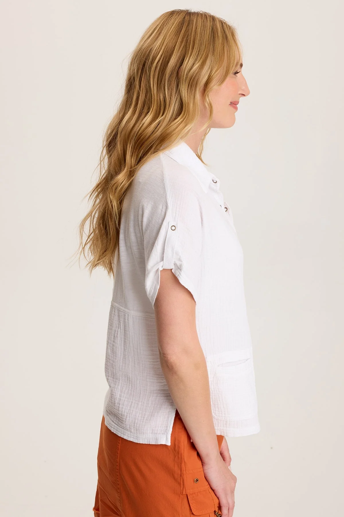 Anders Short Sleeve Collared Top - Shopern