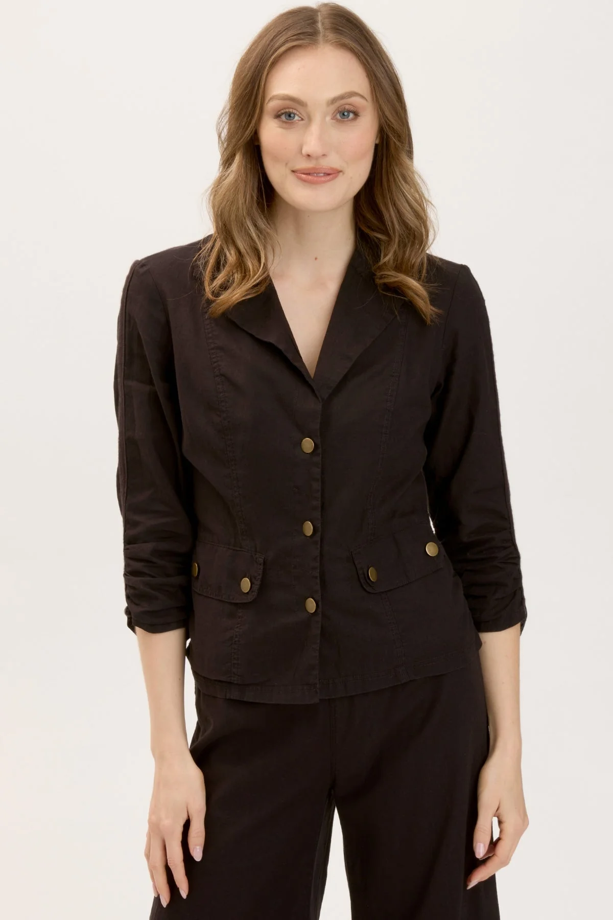 Linen Folksy Jacket - Shopern