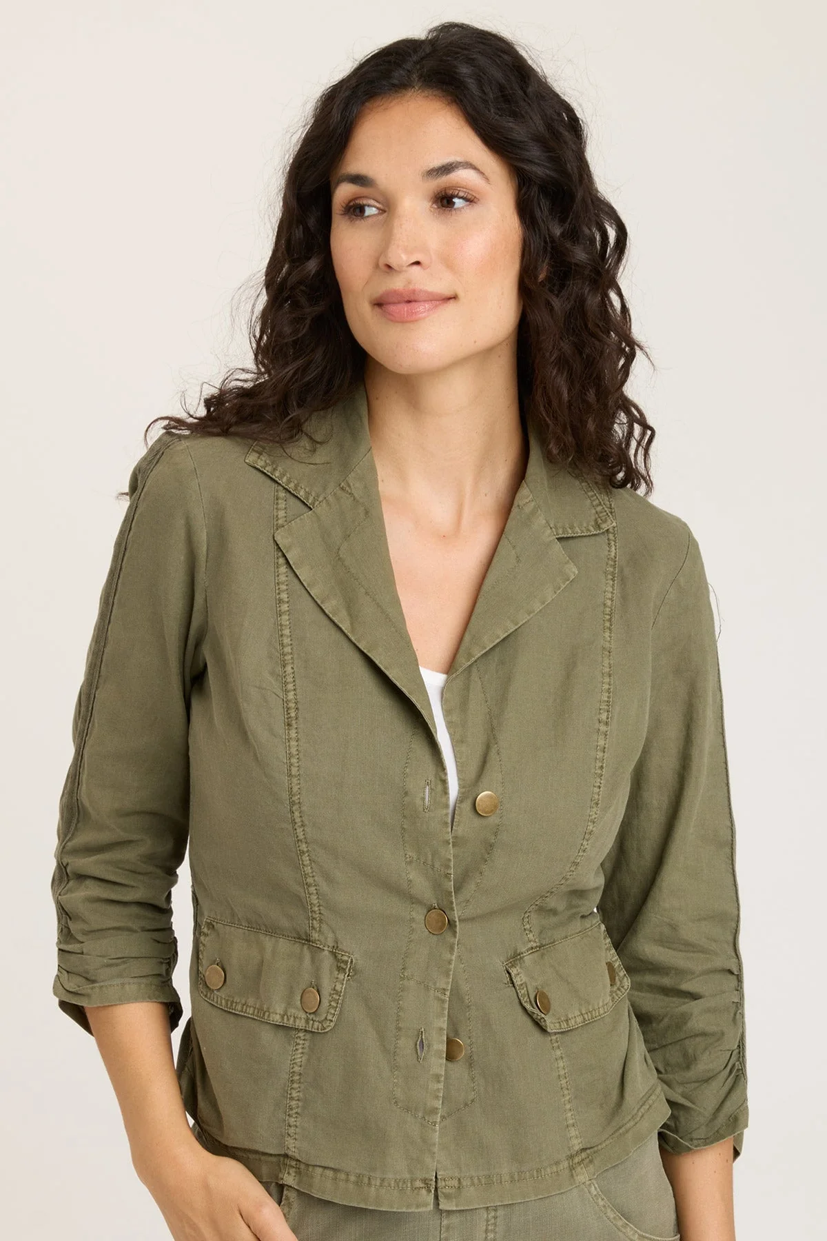 Linen Folksy Jacket - Shopern