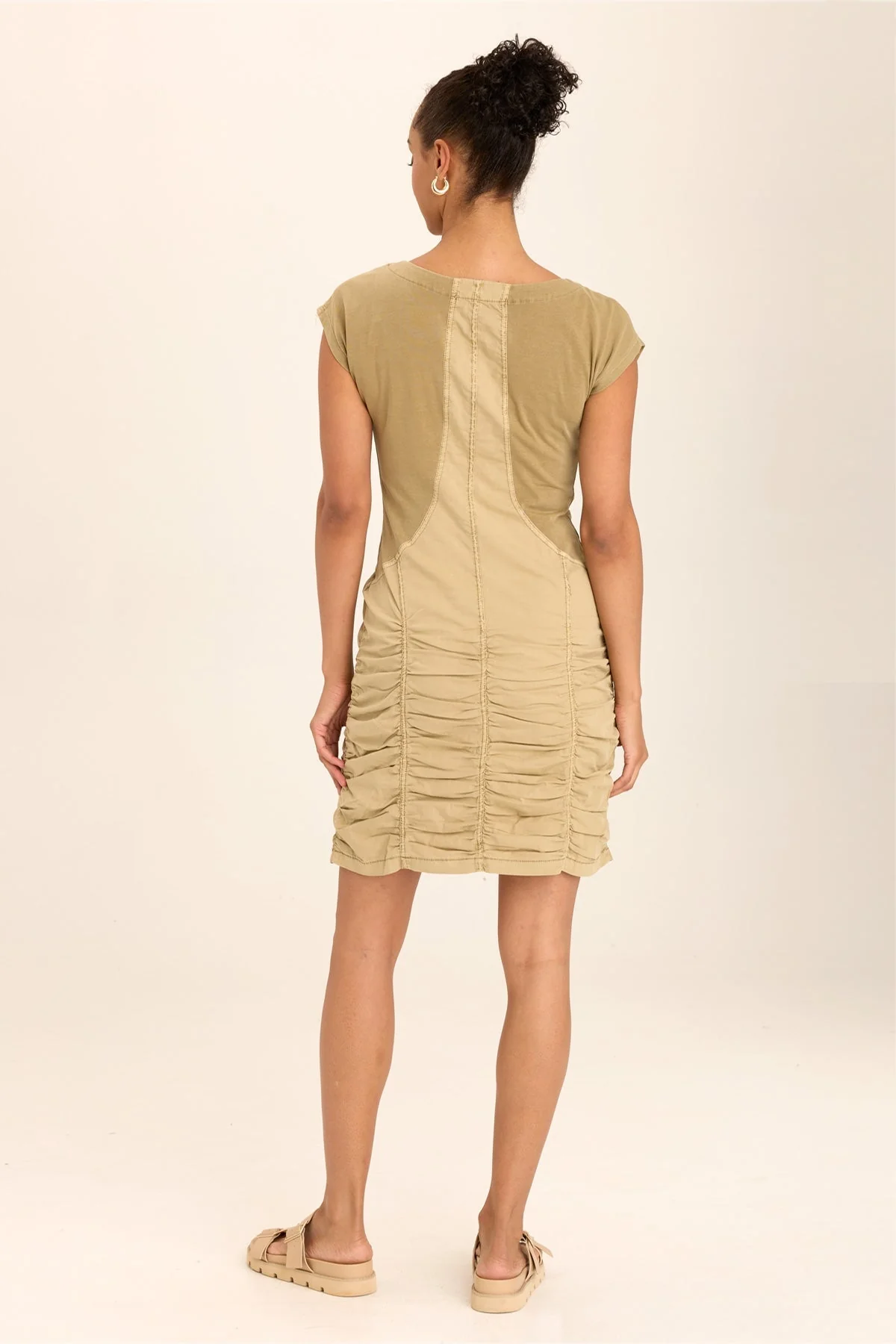 Aviana Ruched Cap-Sleeve Mini Dress - Shopern