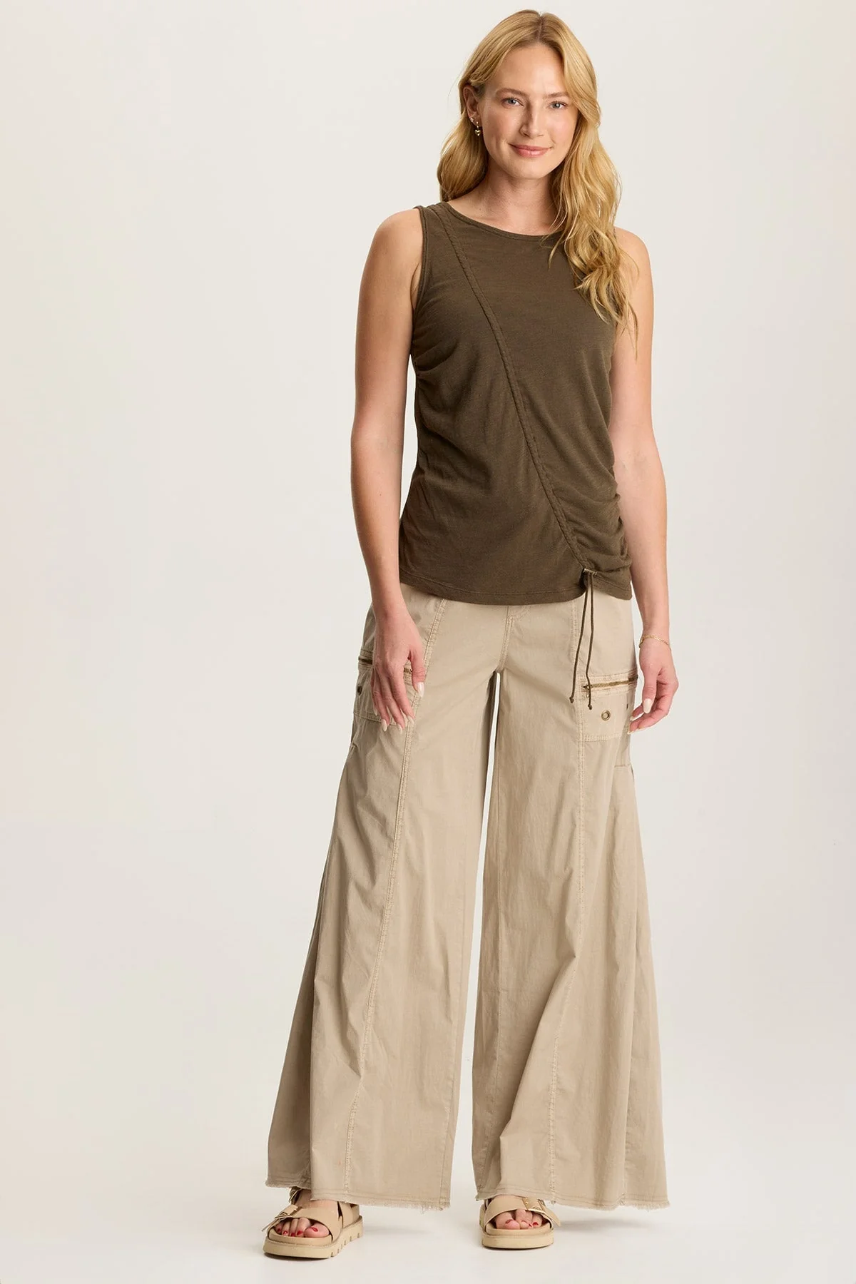 Sherwin Scoop Neck Cinchable Tank - Shopern