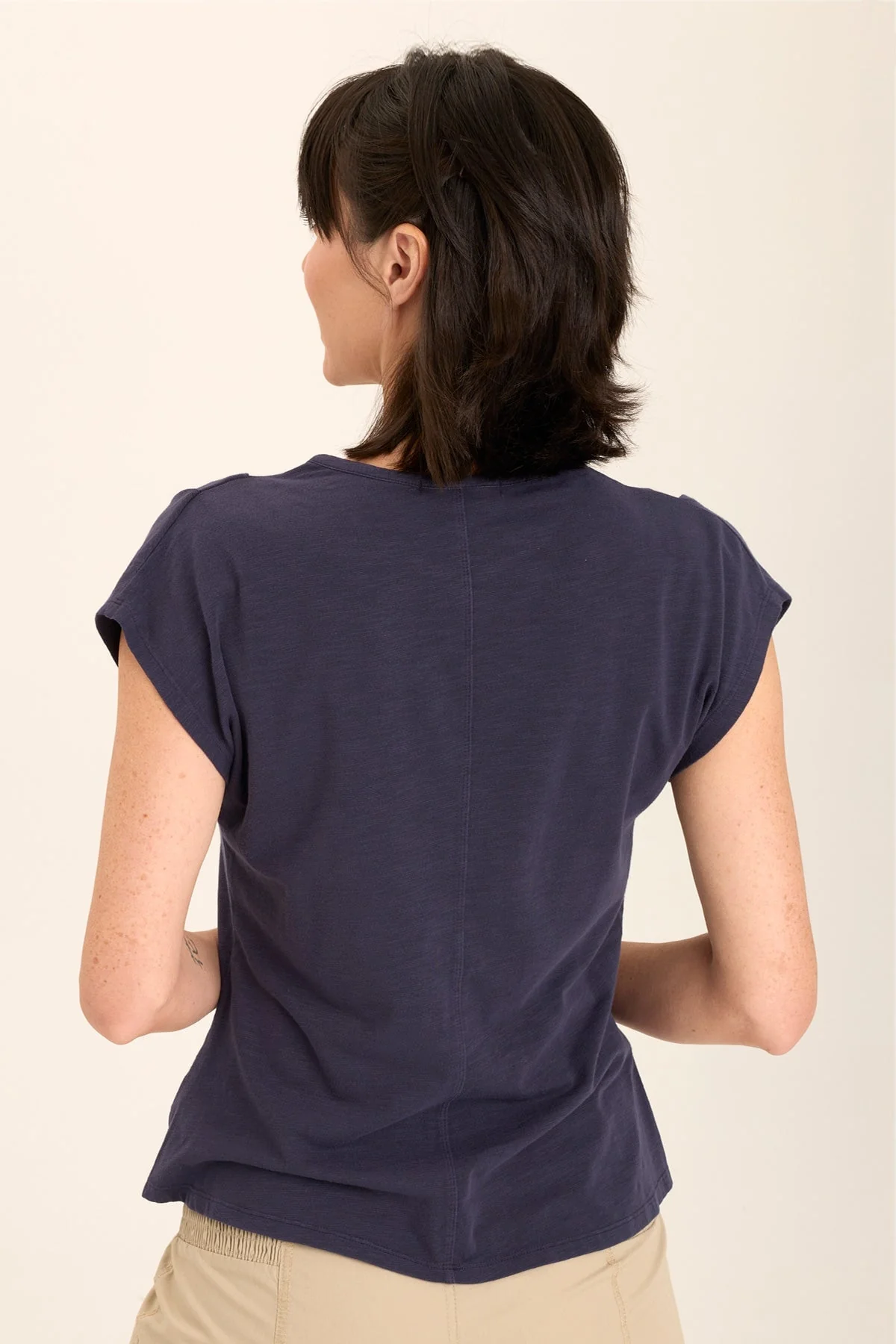 Arwen Soft Jersey Mock Neck Tee - Shopern