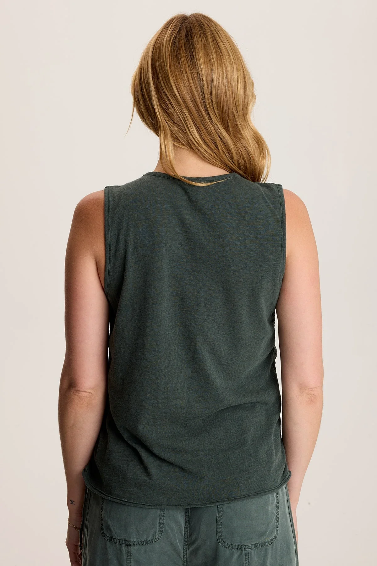 Mitzi Twill Cinched Cord Tank - Shopern