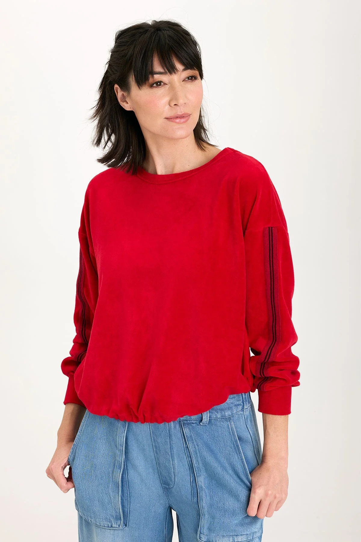Rugby Stripe Dottie Sweatshirt - Shopern