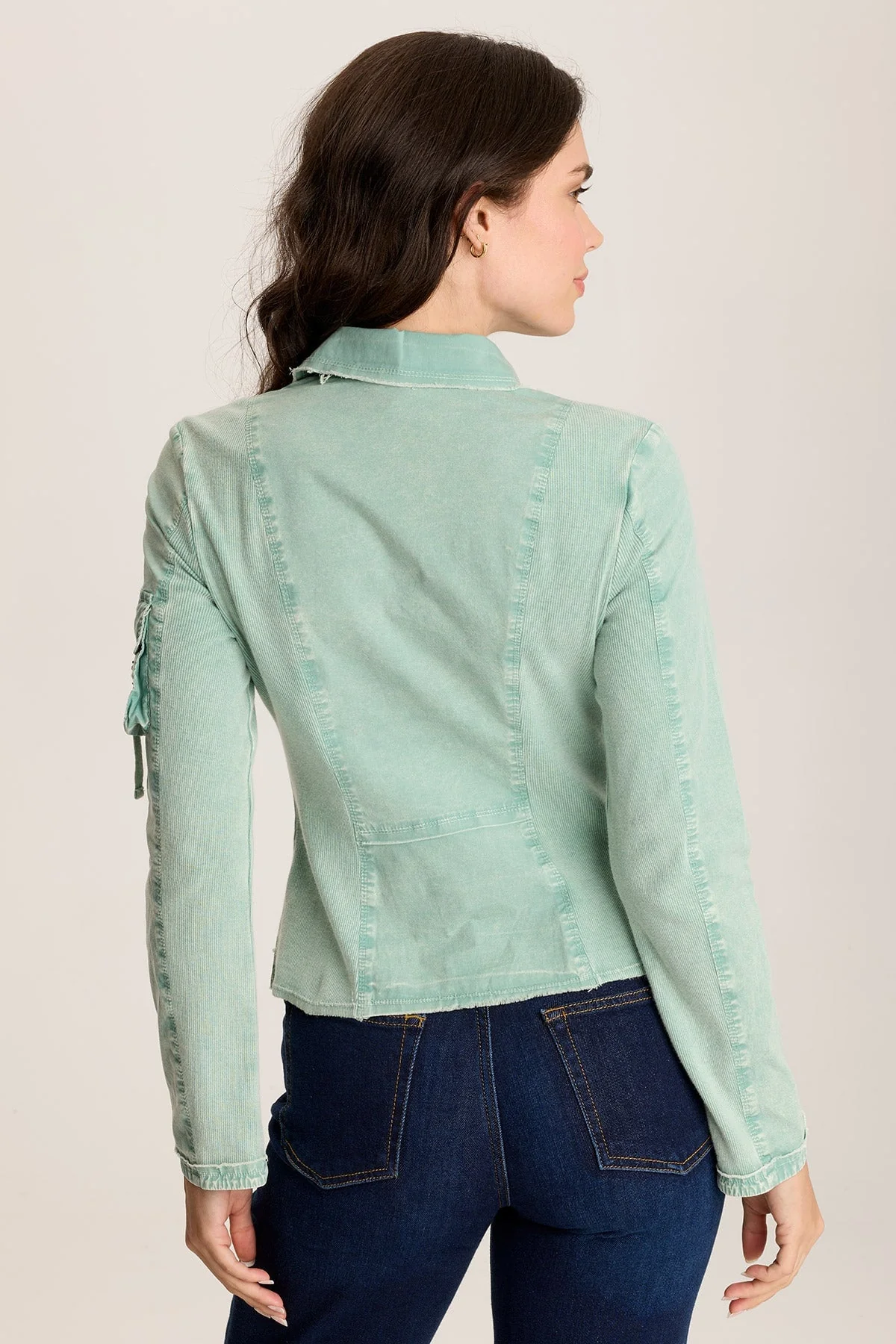 Munir Three-Button Jacket with Lapel Collar - Shopern