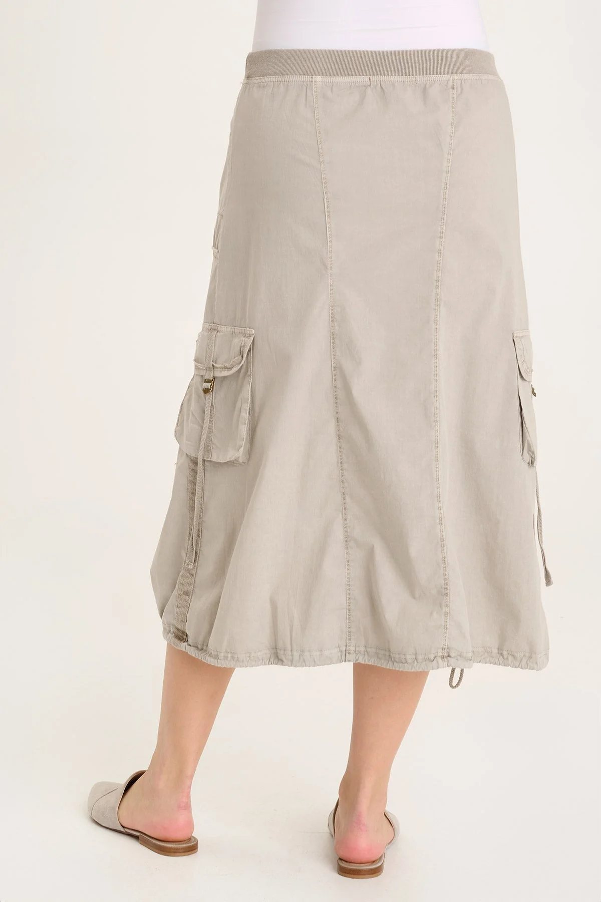 Castalina Poplin Cargo Midi Skirt - Shopern