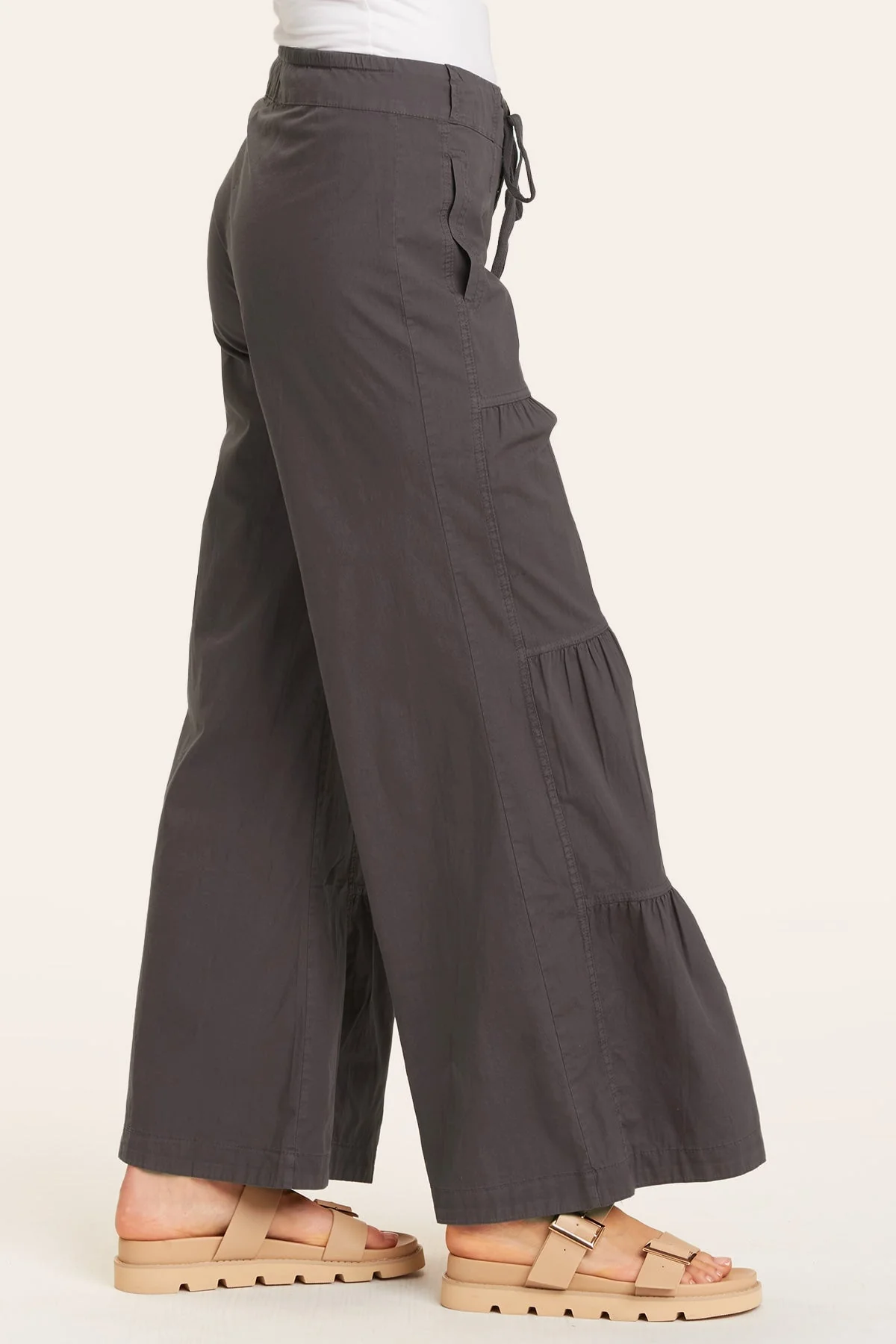 Terraced Wide Leg Pant - Shopern
