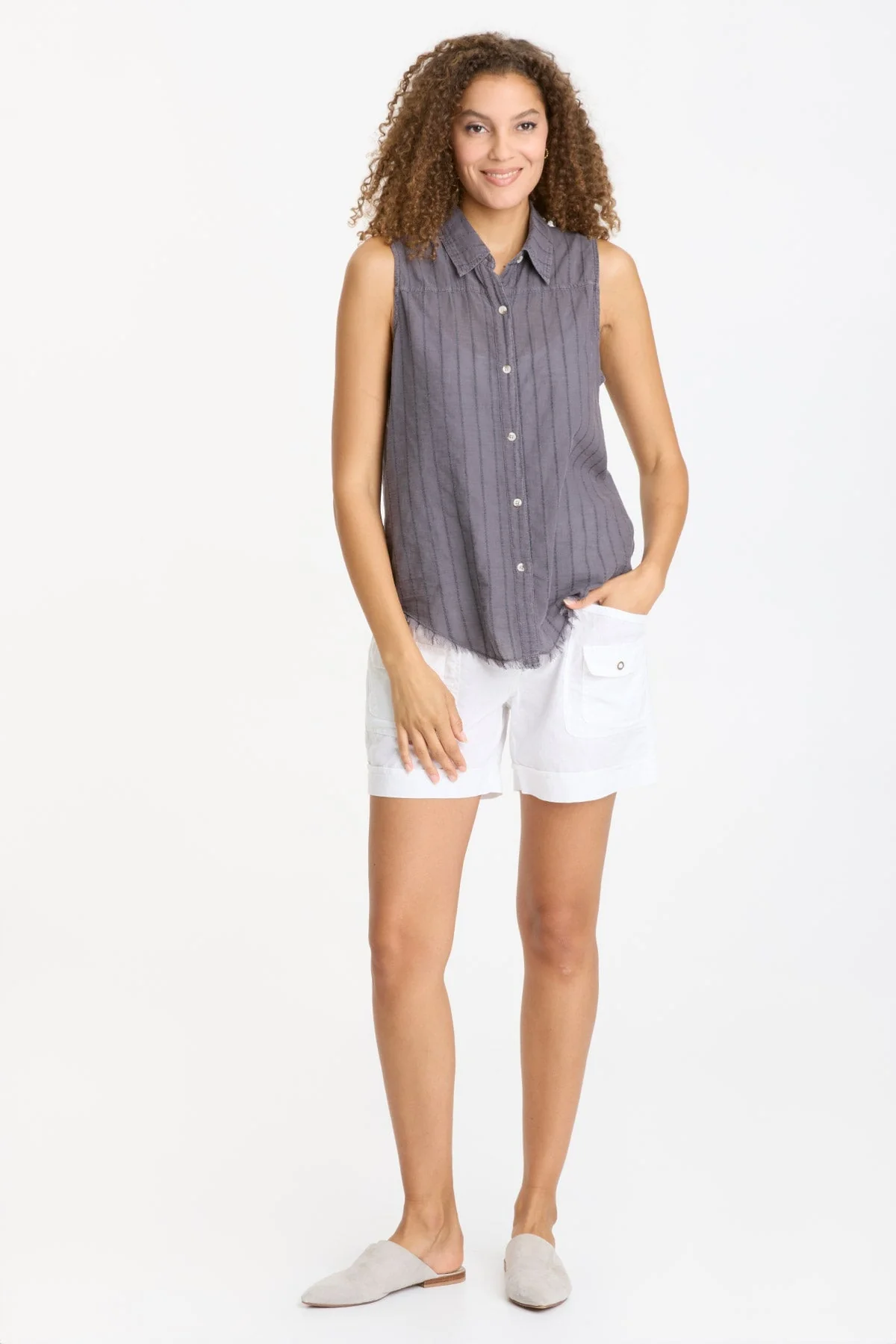 Striped Otto Top - Shopern
