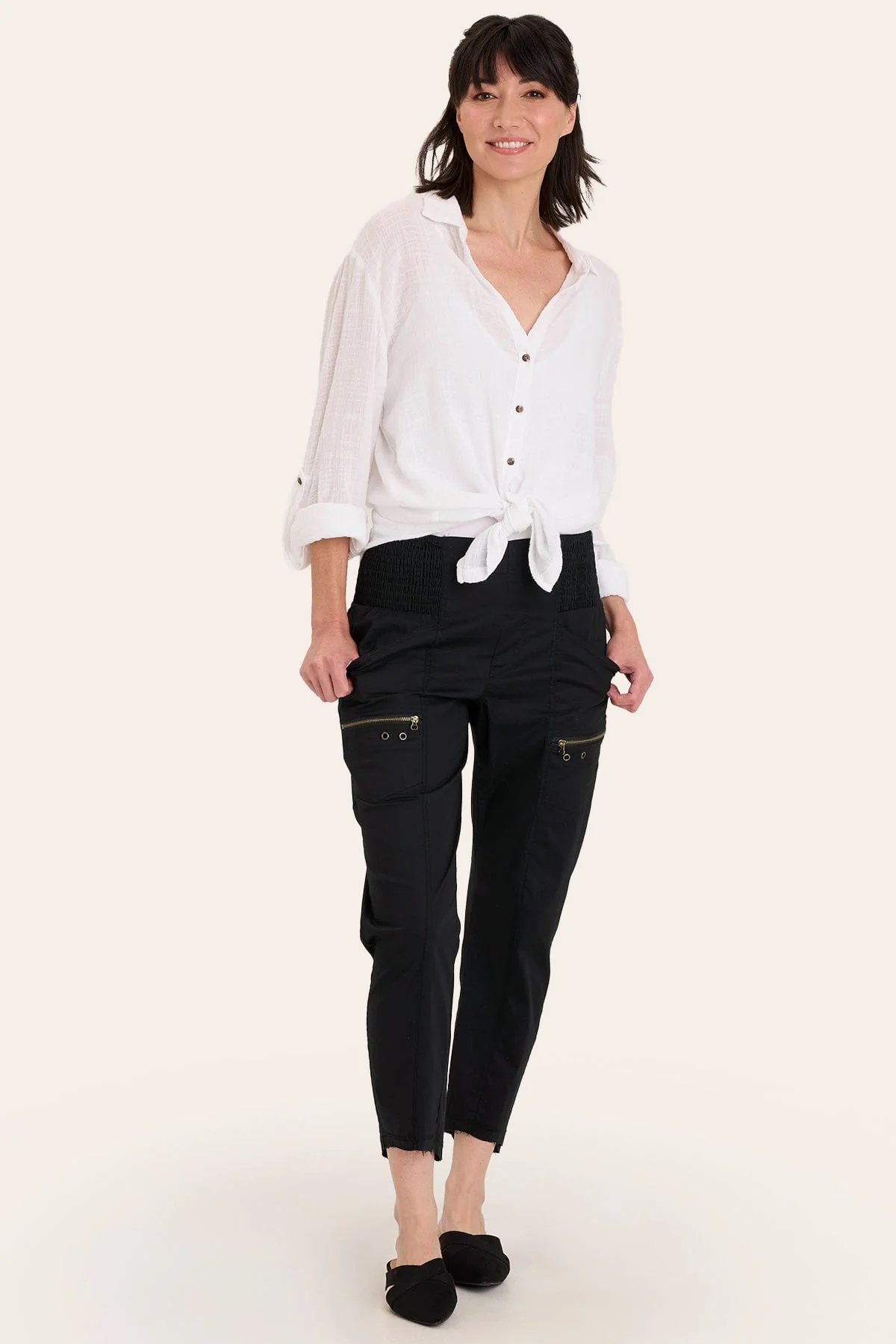 Acker Zipper Slim Pant - Shopern