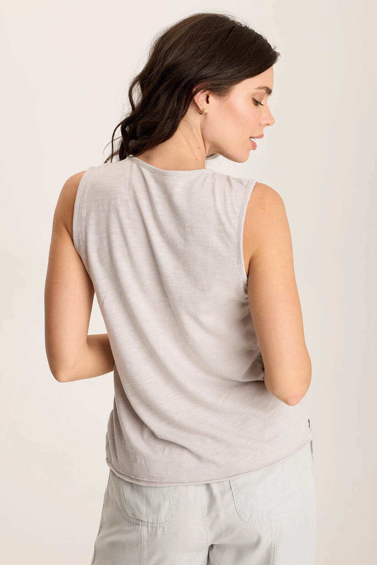 Mitzi Twill Cinched Cord Tank - Shopern
