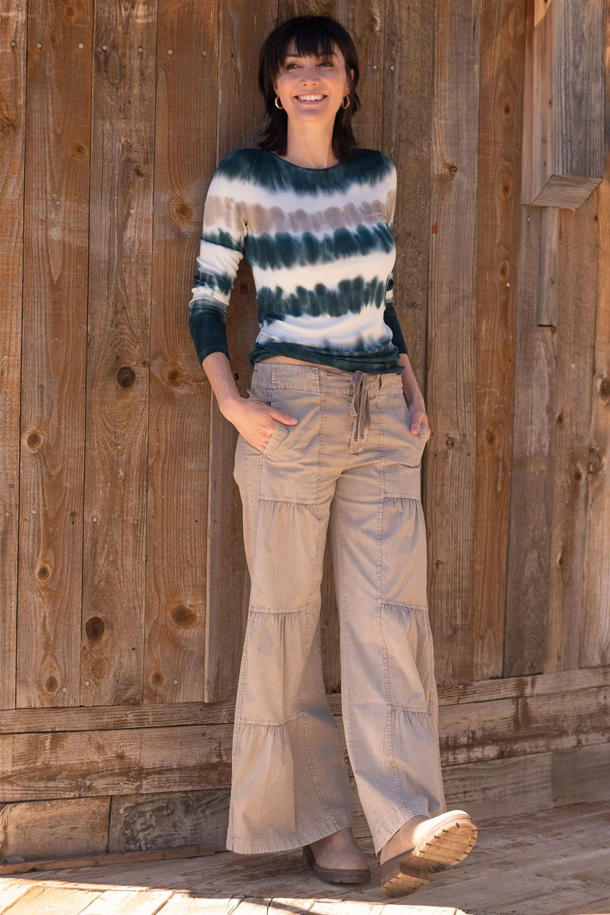 Terraced Wide Leg Pant - Shopern