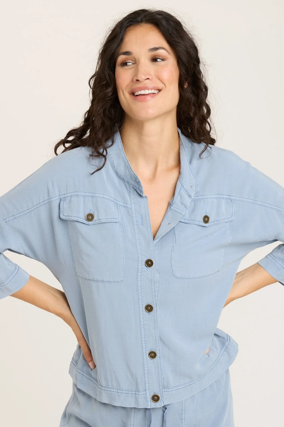 Twill Colbert Jacket - Shopern