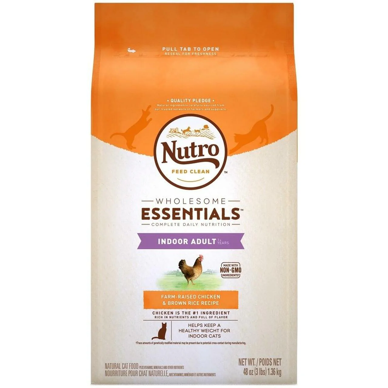 Nutro Indoor Adult Chicken & Brown Rice Recipe for Cats - Shopern