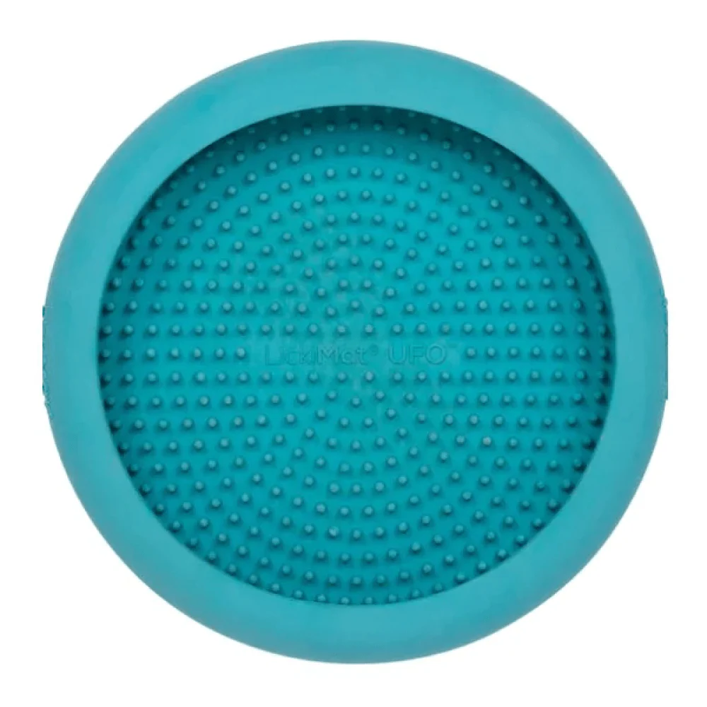 LickiMat UFO Slow Feeder for Dogs (Turquoise) - Shopern