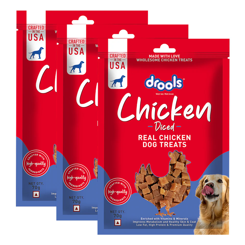 Drools Chicken Diced Dog Treats - Shopern