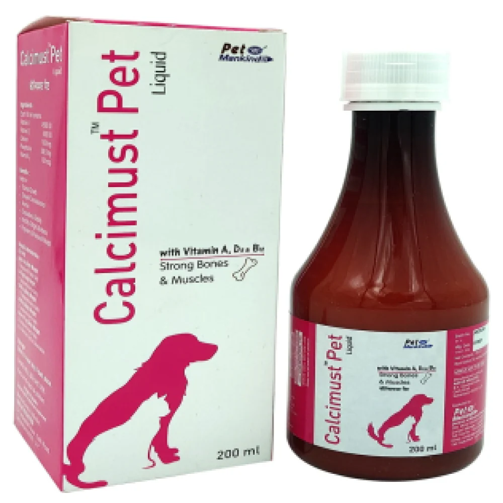 Mankind Calcimust Syrup Calcium Supplement for Dogs and Cats (200ml) - Shopern