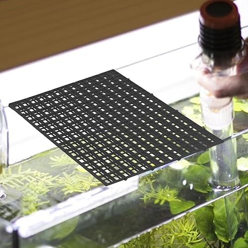 Cubierta para Acuario, Tapa para pecera - 4 Piezas de Cubierta para pecera con Panel de Rejilla | Placa de Filtro de Acuario, Tapa de terrario, Evita Que los Peces salten Fuera del Tanque - Shopern
