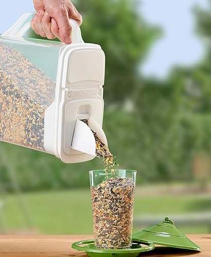 Buddeez XXLarge (80QT) Fresh Dry Dog & Cat Food Plastic Storage Container With Locking Flip Lid, Measuring Scoop (1 Cup) and Wheels For Kibble, Bird Seed, Rice and Bulk Food BPA Free - Shopern