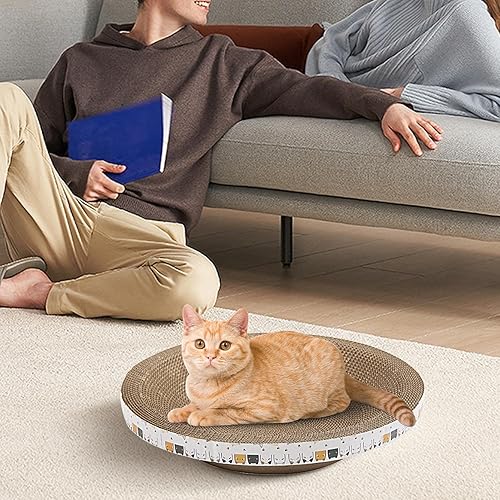 Almohadilla para rascar Gato, Rascador para en Forma de Cuenco de Alta Densidad para rascar Postes y Muebles, Muebles para Rascadores para de Interior Que Duermen - Shopern