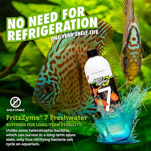 Fritz Aquatics AFA80223 Fritzzyme 7-Freshwater Nitrifying Bacteria for Aquarium, 1-Gallon - Shopern