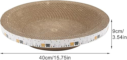 Almohadilla para rascar Gato, Rascador para en Forma de Cuenco de Alta Densidad para rascar Postes y Muebles, Muebles para Rascadores para de Interior Que Duermen - Shopern
