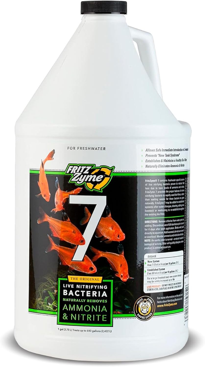 Fritz Aquatics AFA80223 Fritzzyme 7-Freshwater Nitrifying Bacteria for Aquarium, 1-Gallon - Shopern