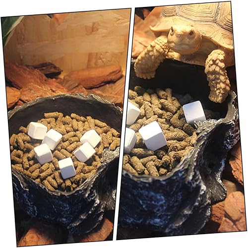 BUGUUYO 18 Piezas Dientes De Tortuga Calcio para Bola De Turmalina Calcio De Tortuga Calcio para Caracoles Alimento Suplementario para Peceras Banquete Agua Dulce Mascota - Shopern