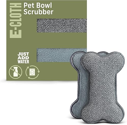 E-Cloth - Depurador de Cuencos para Mascotas, con Forma de Hueso, Reutilizable, 100 Lavados - Shopern