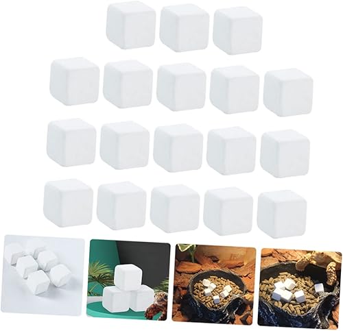 BUGUUYO 18 Piezas Dientes De Tortuga Calcio para Bola De Turmalina Calcio De Tortuga Calcio para Caracoles Alimento Suplementario para Peceras Banquete Agua Dulce Mascota - Shopern