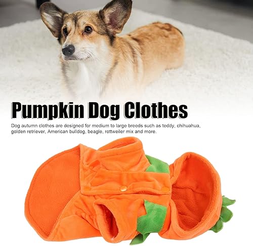 Pssopp Perro Mascota Disfraz de Calabaza de Halloween Sudaderas con Capucha Divertidas Festival de Mascotas Ropa de Disfraces Ropa de Perro de Calabaza de Halloween S - Shopern