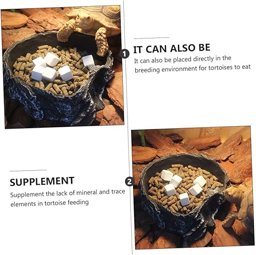 BUGUUYO 18 Piezas Dientes De Tortuga Calcio para Bola De Turmalina Calcio De Tortuga Calcio para Caracoles Alimento Suplementario para Peceras Banquete Agua Dulce Mascota - Shopern
