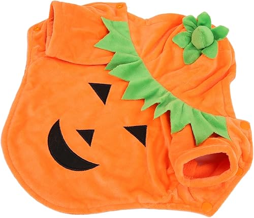 Pssopp Perro Mascota Disfraz de Calabaza de Halloween Sudaderas con Capucha Divertidas Festival de Mascotas Ropa de Disfraces Ropa de Perro de Calabaza de Halloween S - Shopern