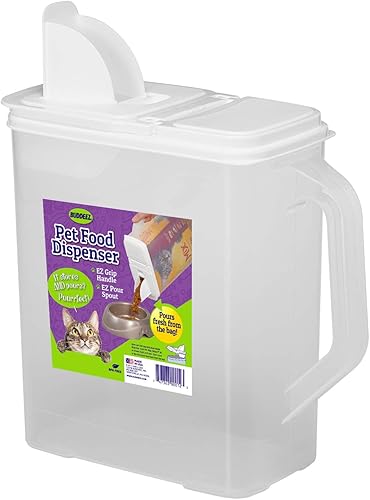 Buddeez XXLarge (80QT) Fresh Dry Dog & Cat Food Plastic Storage Container With Locking Flip Lid, Measuring Scoop (1 Cup) and Wheels For Kibble, Bird Seed, Rice and Bulk Food BPA Free - Shopern
