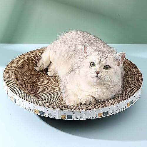 Almohadilla para rascar Gato, Rascador para en Forma de Cuenco de Alta Densidad para rascar Postes y Muebles, Muebles para Rascadores para de Interior Que Duermen - Shopern