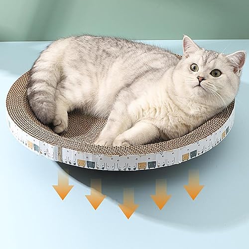 Almohadilla para rascar Gato, Rascador para en Forma de Cuenco de Alta Densidad para rascar Postes y Muebles, Muebles para Rascadores para de Interior Que Duermen - Shopern