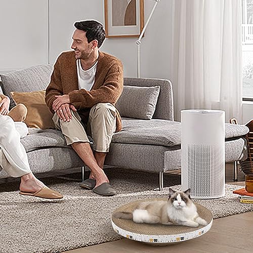 Almohadilla para rascar Gato, Rascador para en Forma de Cuenco de Alta Densidad para rascar Postes y Muebles, Muebles para Rascadores para de Interior Que Duermen - Shopern