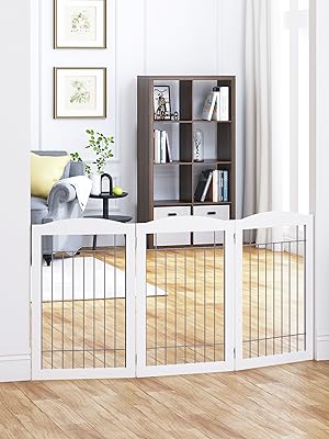Puerta de alambre independiente para perros, puerta de perro para las casas, puerta, escaleras, valla de seguridad para cachorros de mascotas,