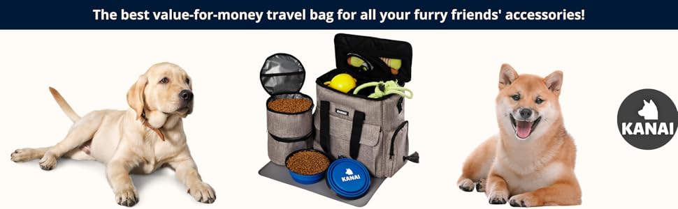 bolsa de caca de perro contenedor de almacenamiento de alimentos organizador de viaje bolsas de perros contenedores de mascotas suministros suministros mascotas