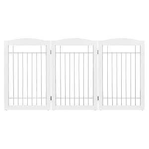 Puerta de alambre independiente para perros, puerta de perro para las casas, puerta, escaleras, valla de seguridad para cachorros de mascotas,