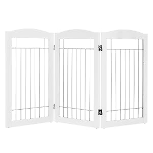 Puerta de alambre independiente para perros, puerta de perro para las casas, puerta, escaleras, valla de seguridad para cachorros de mascotas,