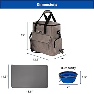 bolsa de caca de perro contenedor de almacenamiento de alimentos organizador de viaje bolsas de perros contenedores de mascotas suministros suministros mascotas